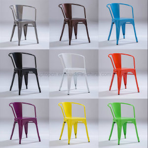 Classical Style Sale Metal Iron Dining Cafe Chair with Armrest (SP-MC036)